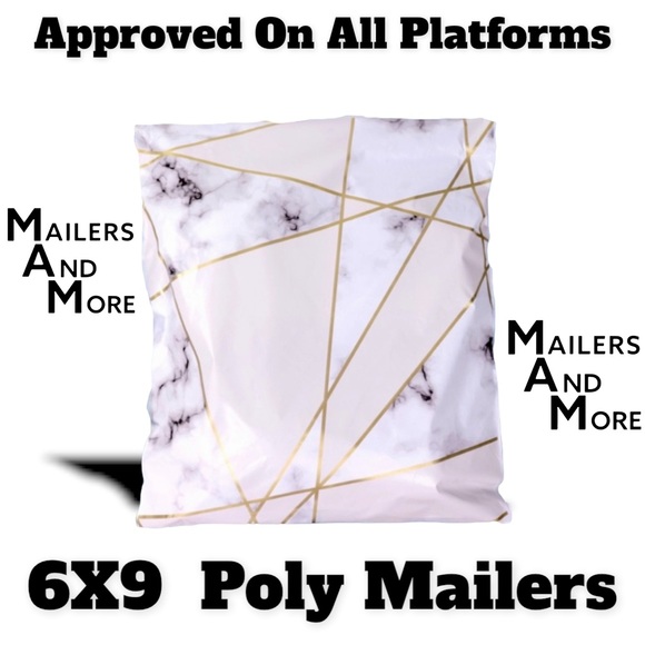 25 6X9 Poly Mailers Marble Shipping Envelopes PRICE IS FIRM - Picture 3 of 7